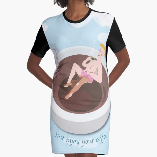 Disfruta tu cafe Vestido camiseta