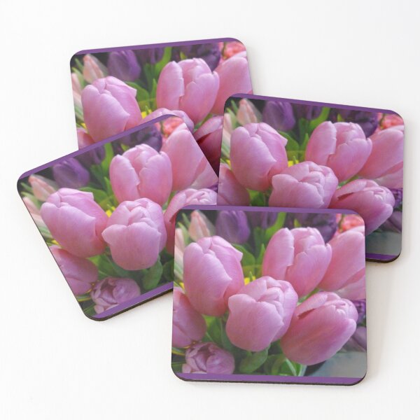 Item preview, LUSCIOUS, CREAMY PINK TULIPS designed and sold by Elaine Bawden.
