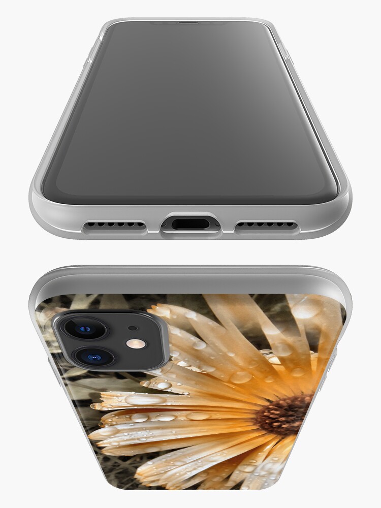 Alternate view of Raindrop Calendula iPhone Case & Cover