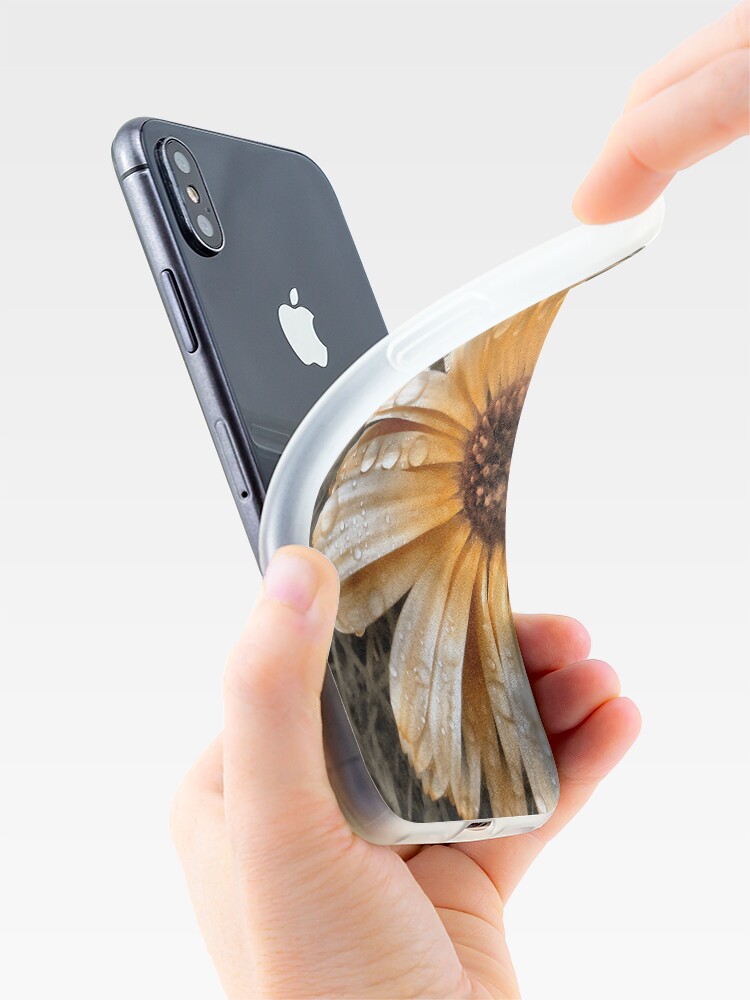 Alternate view of Raindrop Calendula iPhone Case & Cover