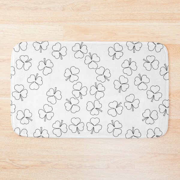 Item preview, Shamrocks Pattern Black Outline designed and sold by ellenhenry.