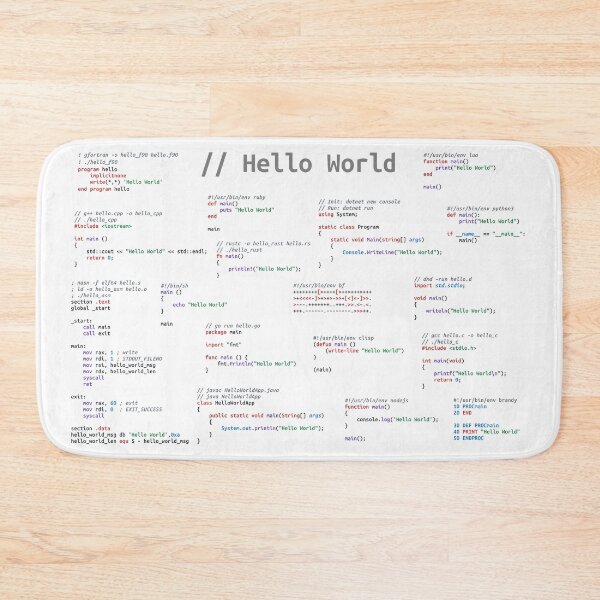 Item preview, Hello World (Light Theme) designed and sold by astrellon.
