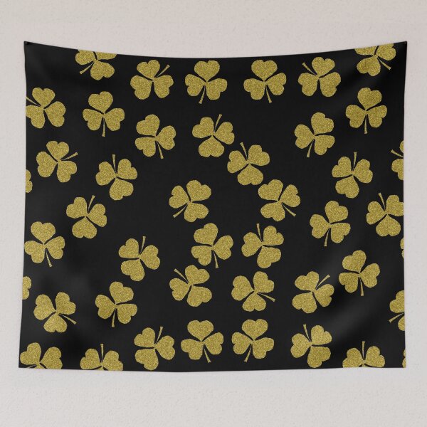 Item preview, Shamrocks Pattern Gold designed and sold by ellenhenry.