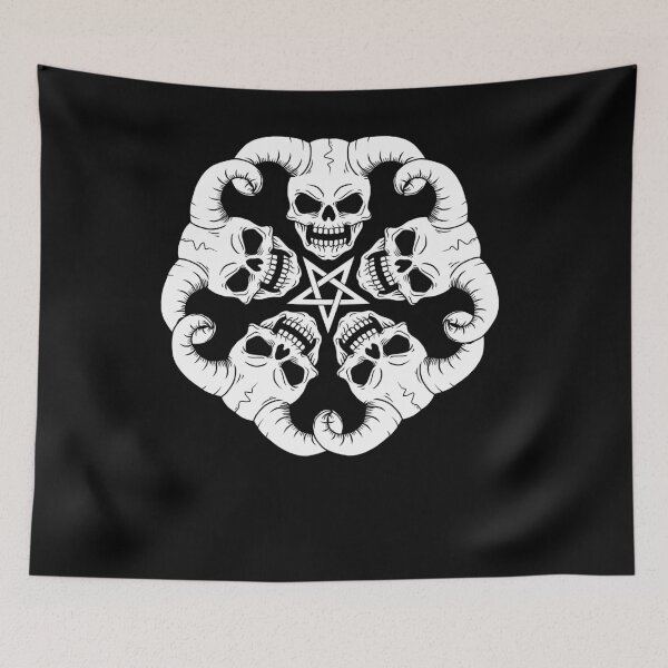 Item preview, Baphomet Gifts Women Lucifer Gift Men Skull 666 Pentagram designed and sold by DSWShirts.