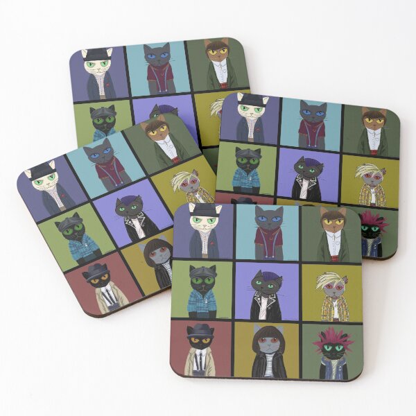 Item preview, Punk cats designed and sold by MuertoCupcake.
