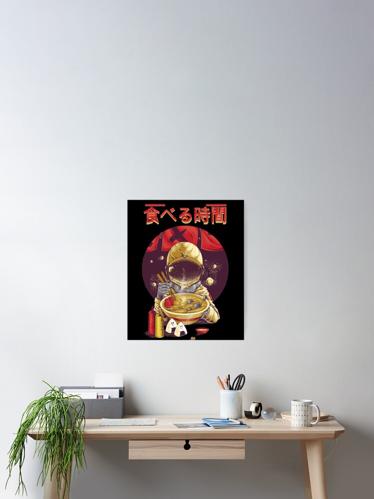 Ramen Astronaut Vintage Kawaii Otaku Japanese Noodles Gift T-Shirt