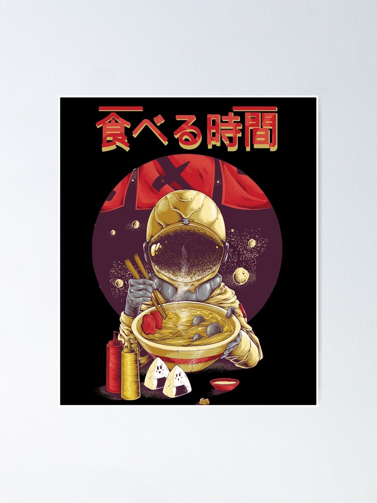 Ramen Astronaut Vintage Kawaii Otaku Japanese Noodles Gift T-Shirt