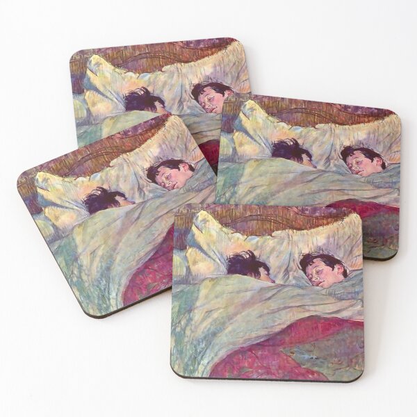 Item preview, TOULOUSE LAUTREC : Vintage 1894 Two Girls in Bed Print designed and sold by posterbobs.