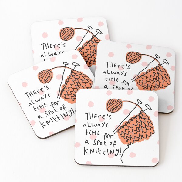 Item preview, There's always time for a spot of knitting! designed and sold by bridgetlucy.