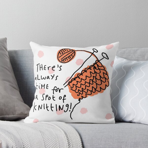 Item preview, There's always time for a spot of knitting! designed and sold by bridgetlucy.