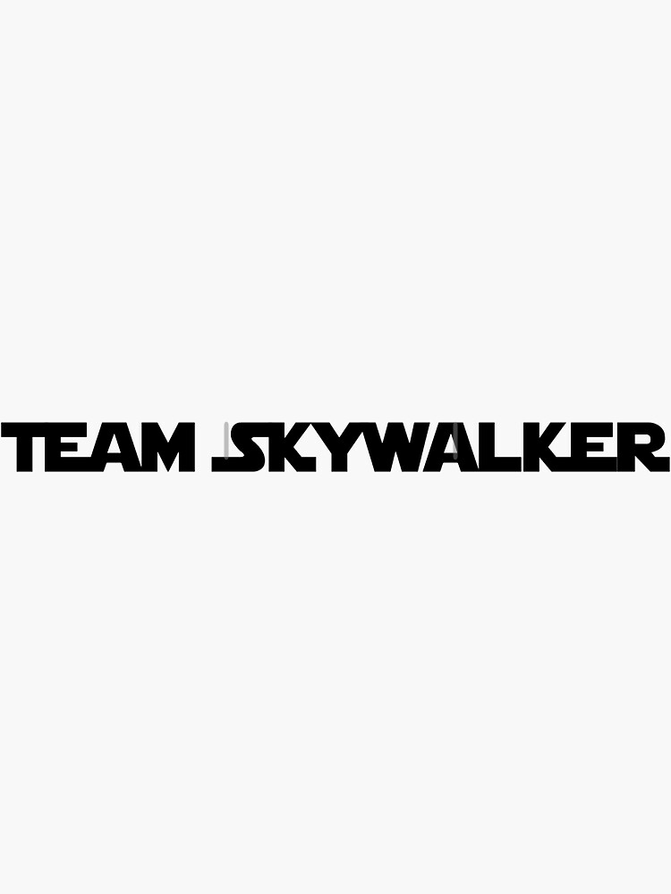 Imagen 3 de 3, Pegatina con la obra Team skywalker, diseñada y vendida por evilregalM.