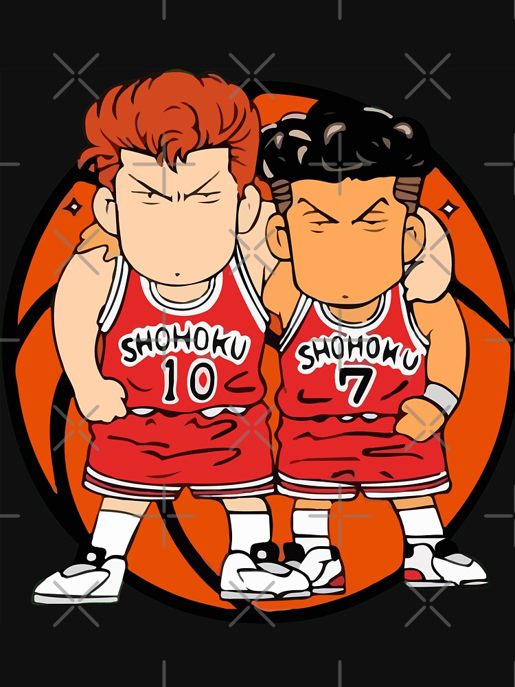 Slam Dunk Funny Sakuragi And Ryota Chibi Meme Lightweight Hoodie By Syanart Redbubble