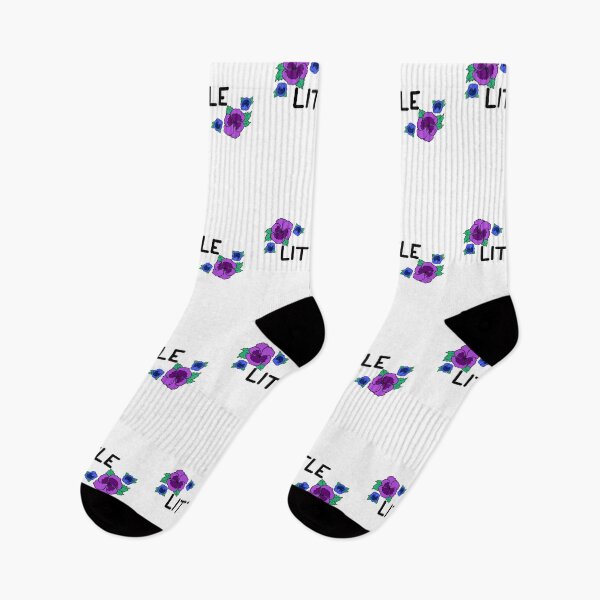 Item preview, big little matching sorority blue and purple flowers  designed and sold by Ella's  Doodles And Designs.