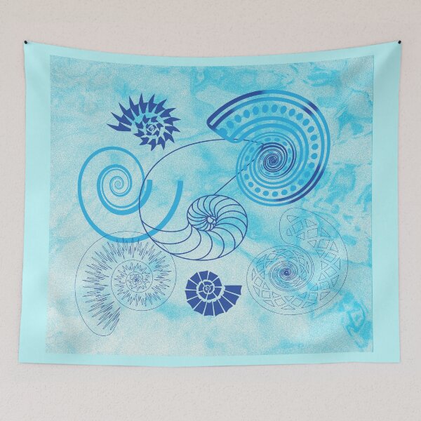 Item preview, Blue Spiral shells designed and sold by FerretSteph.