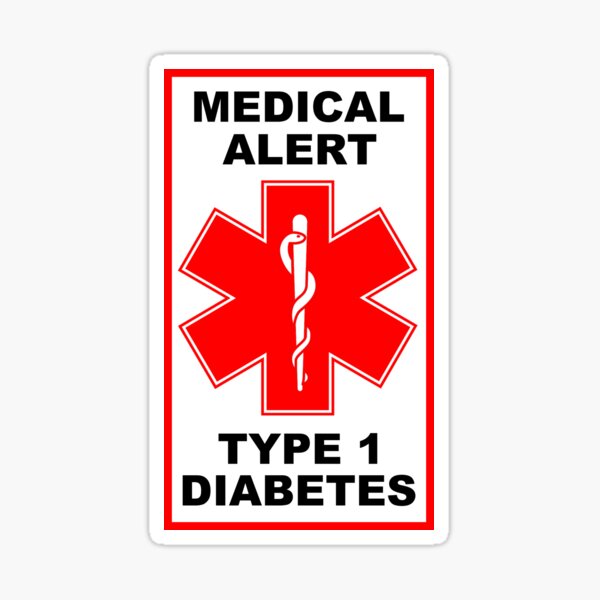 Diabetic Medical Alert Symbol Embroidered Patch Badge 