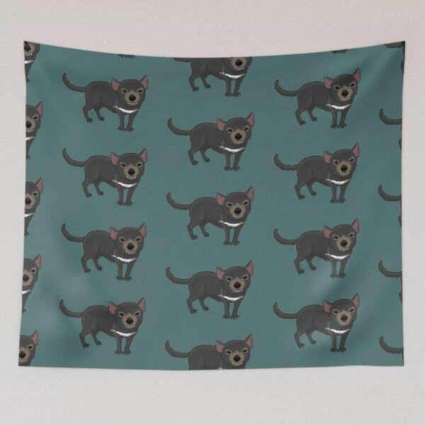 Item preview, Endangered animals of Australia - Tasmanian Devil (Sarcophilus harrisii)  designed and sold by StephJChild.