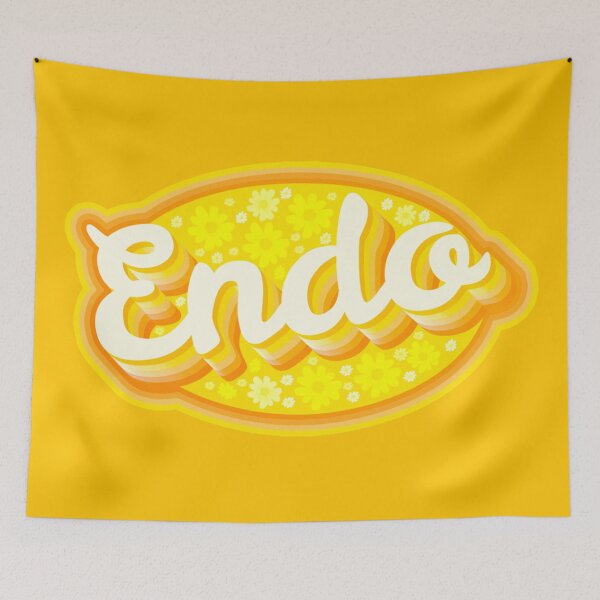 Item preview, '70s Inspired Groovy Retro Endometriosis Awareness designed and sold by stephensking.