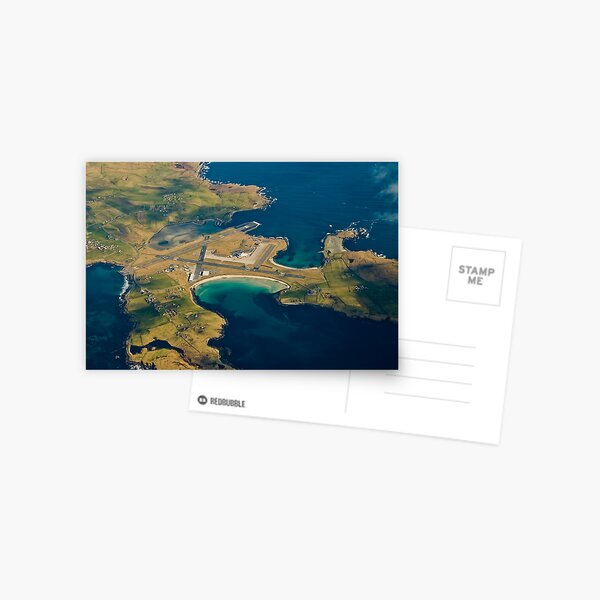 Sumburgh Airport from 10,000ft Postcard