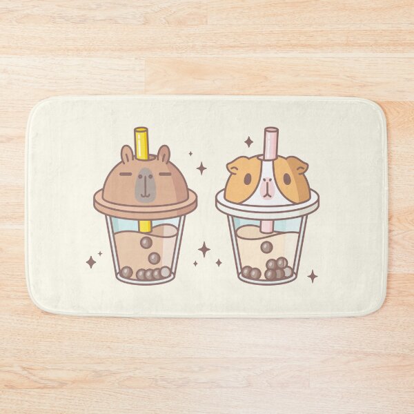 Item preview, Bubu and Moonch, Capybara and Guinea pig Boba Tea  designed and sold by Miri-Noristudio.
