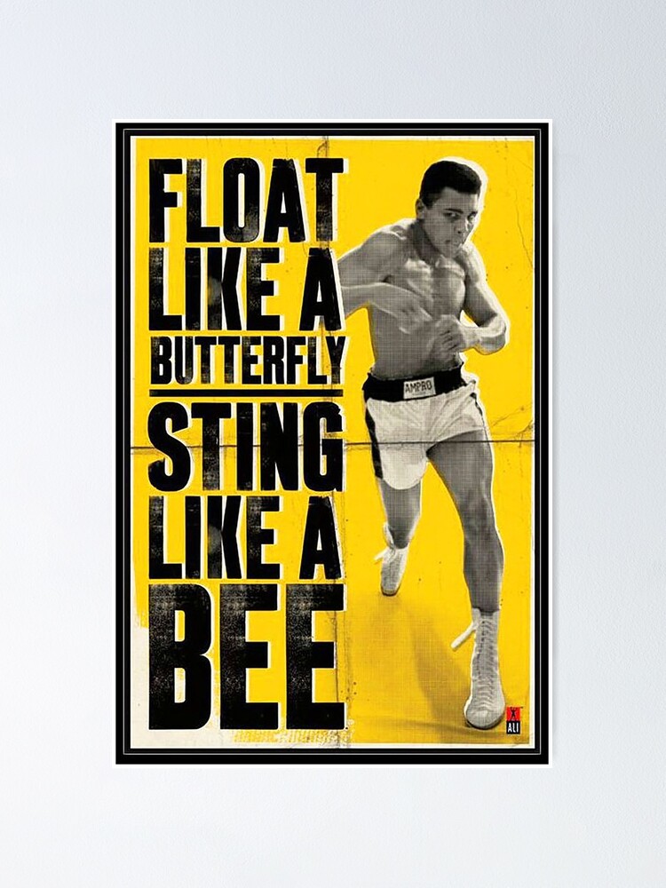 Muhammad Ali Boxing Wall Sticker Float Like A Butterfly Sting Like A Bee Decals Decor Decals Stickers Vinyl Art Children S Bedroom Boy Decor Decals Stickers Vinyl Art