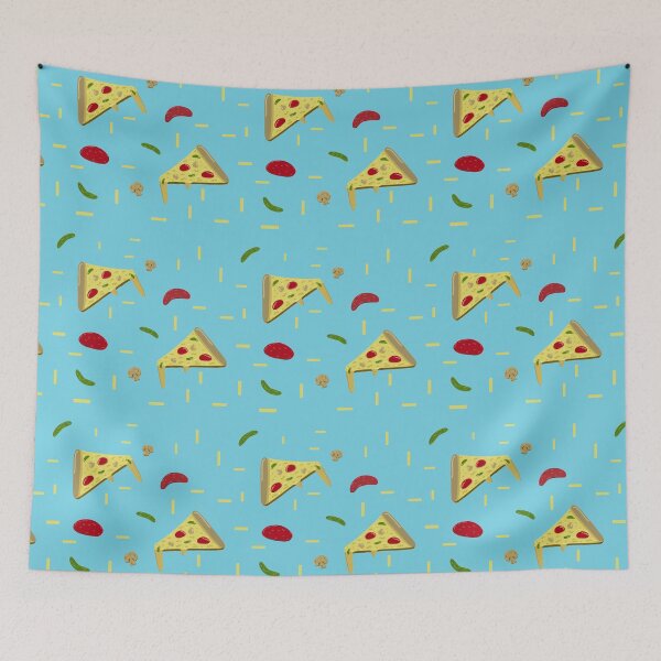 Item preview, Cheesy Pizza Pattern Digital Art designed and sold by Strawberry Canvas.