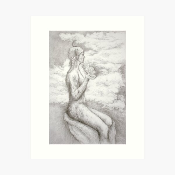 The sky Art Print