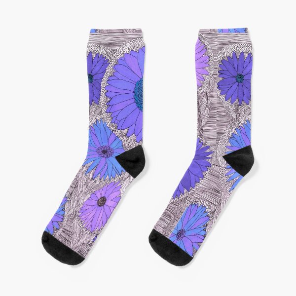 Gerbera Daisy- Purple Socks