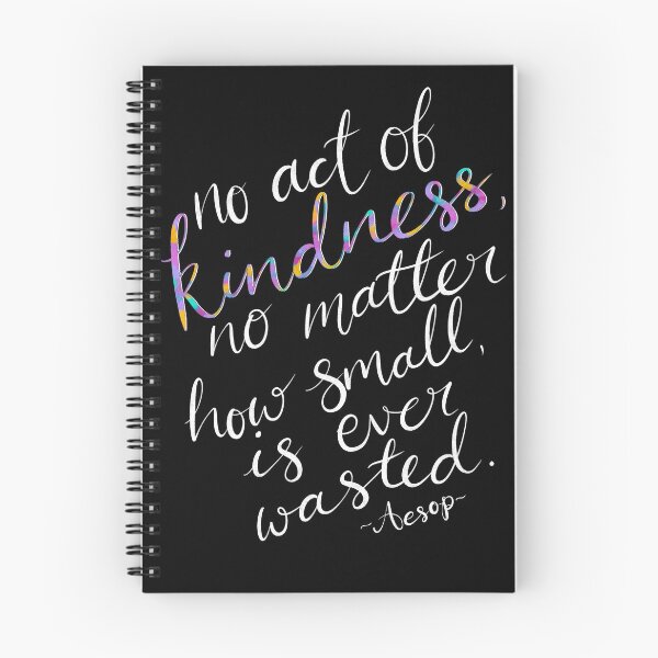 Item preview, Aesop Kindness Quotation - rainbow calligraphy quotation print designed and sold by MyMumNMeQuotes.