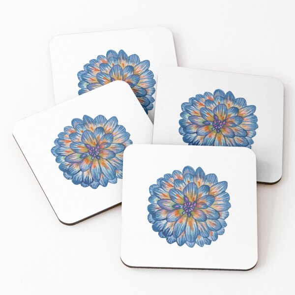 Item preview, Blue dahlia flower designed and sold by susserain.