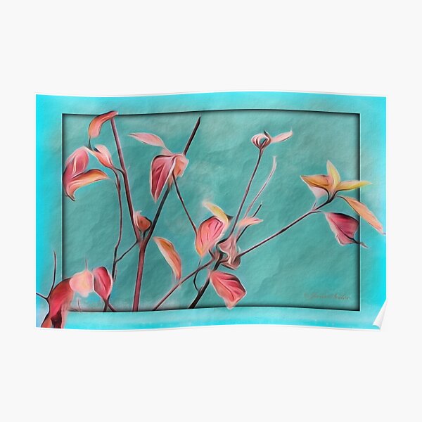 "Red Twig Dogwood" Poster by jules572 Redbubble