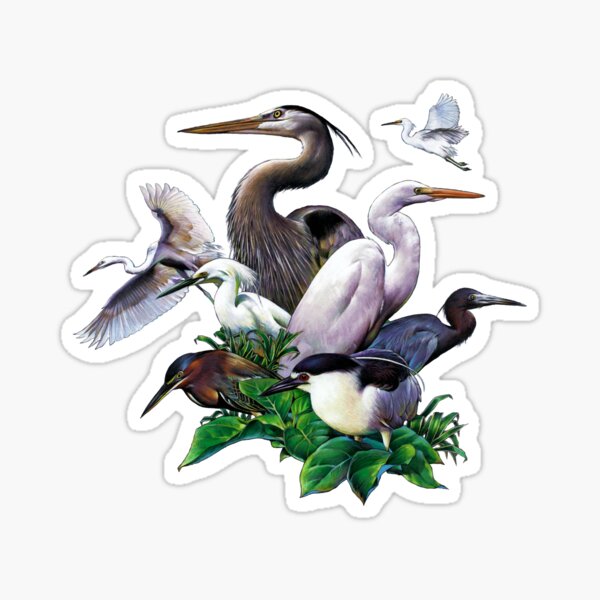 Item preview, Heron Collage designed and sold by Salmoneggs.