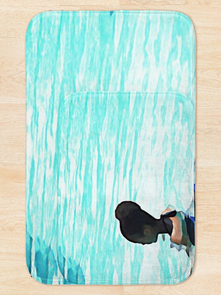 Thumbnail 5 of 6, Bath Mat, Deep End No. 2 designed and sold by rootcompass.