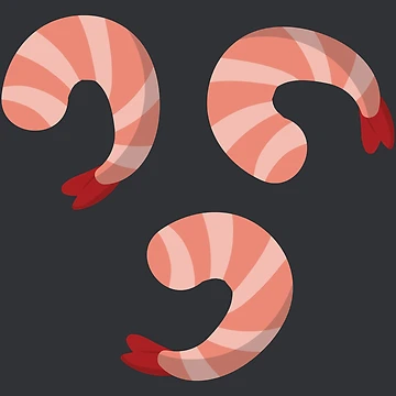 Artwork thumbnail, Fresh Cooked Prawns by RajaGraphica