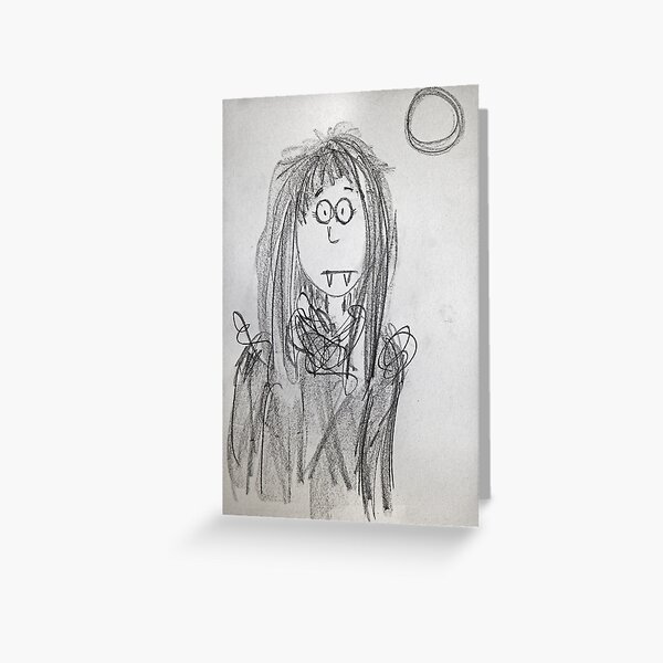 Vampire girl Greeting Card