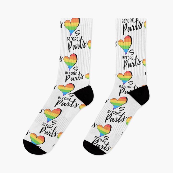 Item preview, Hearts Before Parts Rainbow Pride designed and sold by IntuitivePress.