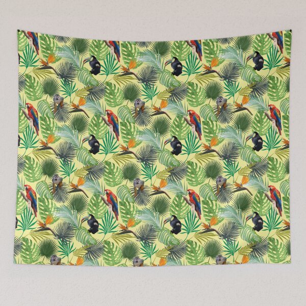 Item preview, Tropical plant and animal print designed and sold by kriscseh.