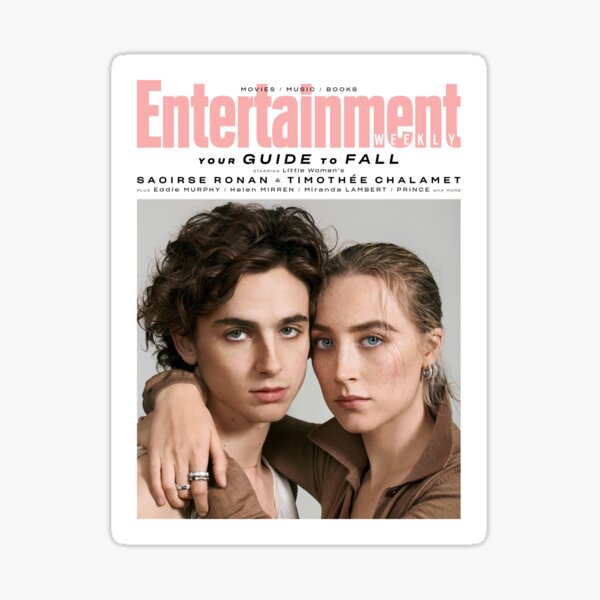 Timothee Chalamet x Saoirse Ronan Magazine Sticker