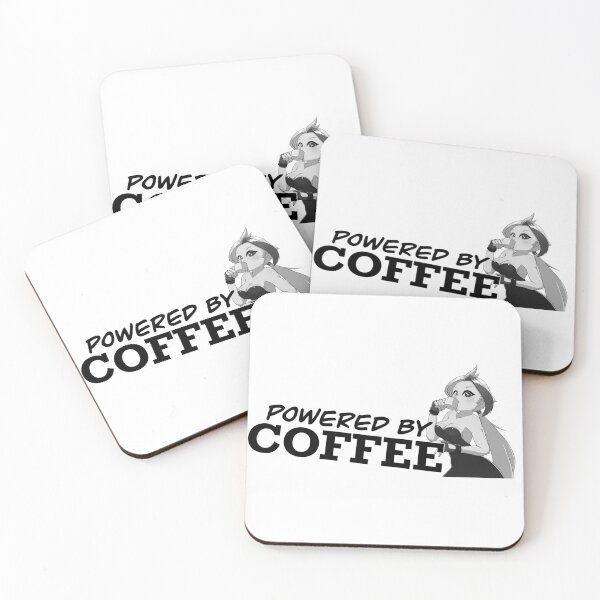 Item preview, Powered by Coffee sticker designed and sold by MartinUve.