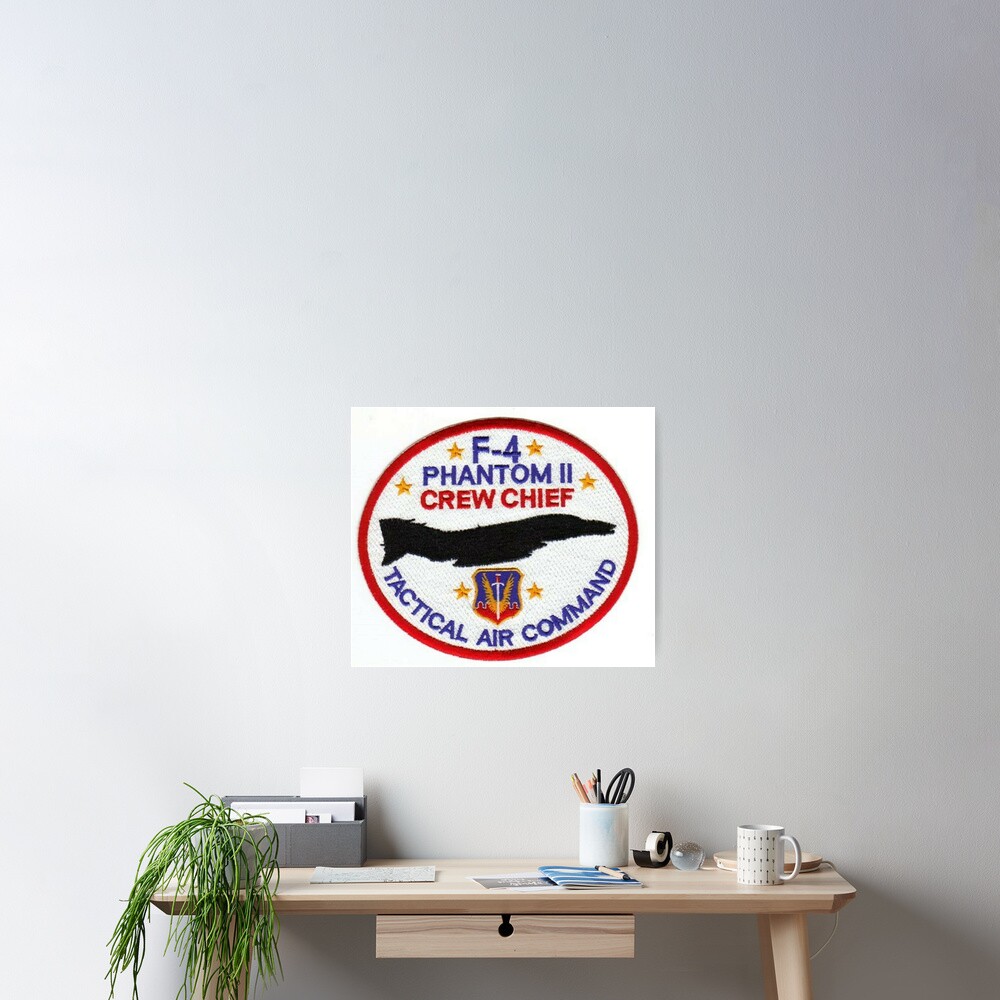 USAF F-4 PHANTOM II CREW CHIEF TACTICAL AIR COMMAND PATCH Art Board Print  for Sale by MilitaryPlus