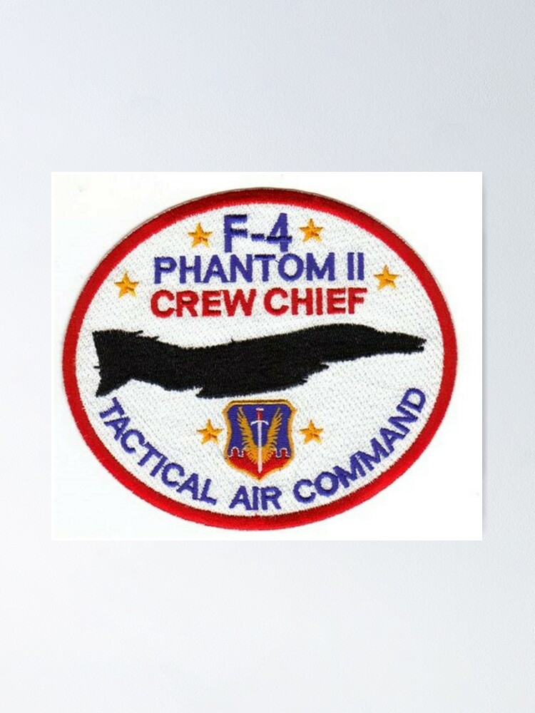 USAF F-4 PHANTOM II CREW CHIEF TACTICAL AIR COMMAND PATCH Art Board Print  for Sale by MilitaryPlus