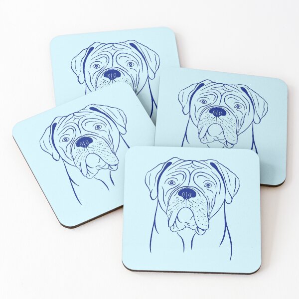 Item preview, Dogue de Bordeaux (Light Blue and Blue) designed and sold by illucalliart.