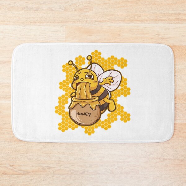 Item preview, Funny Honey Bee Throwing Up in a Honey Jar designed and sold by PragmaticFalcon.