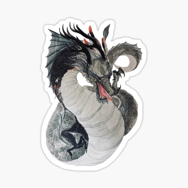 Ostlicher Boser Drache Sticker Von Maknartofficial Redbubble