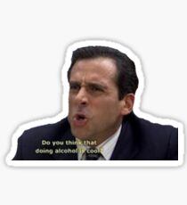 The Office - Michael Scott Alcohol Sticker