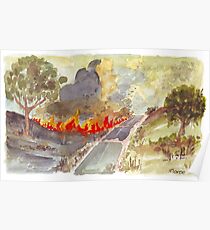 Veldfire in Magaliesburg Poster