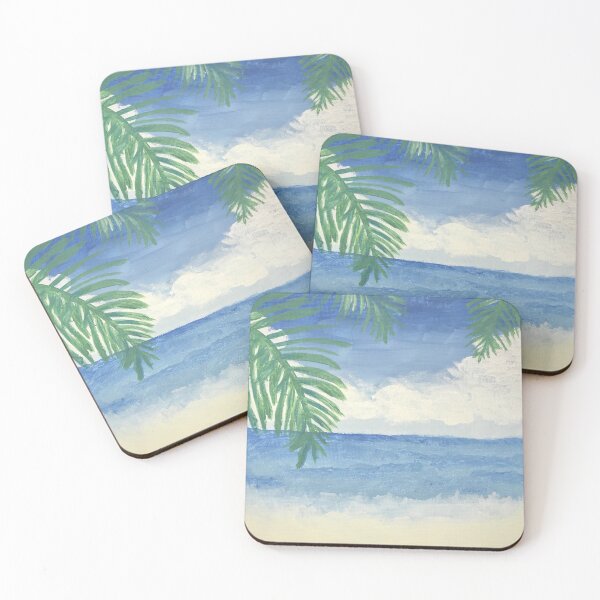 Item preview, Beach day light wash palm trees designed and sold by kp3434.