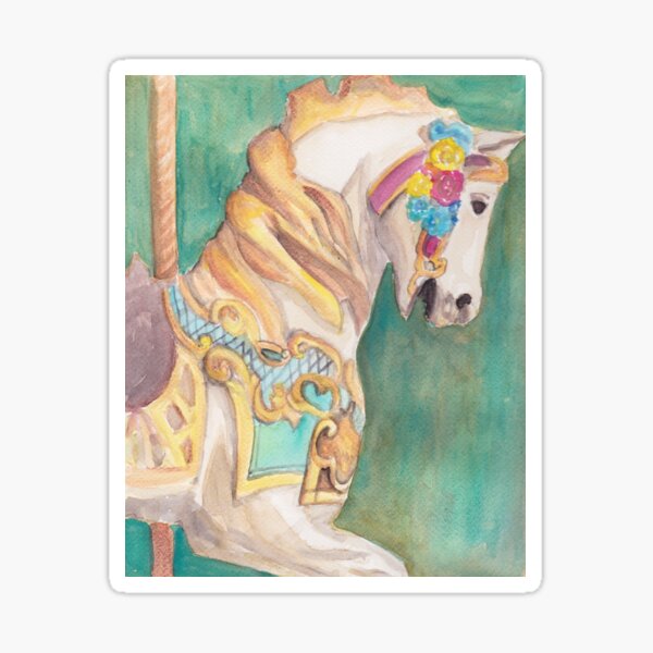 Carousel Horse Sticker