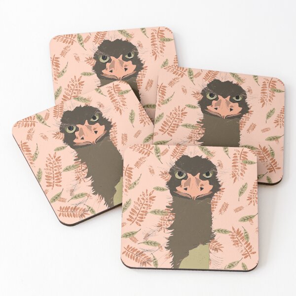 Item preview, Emu in pink designed and sold by Stephanie  Keller.