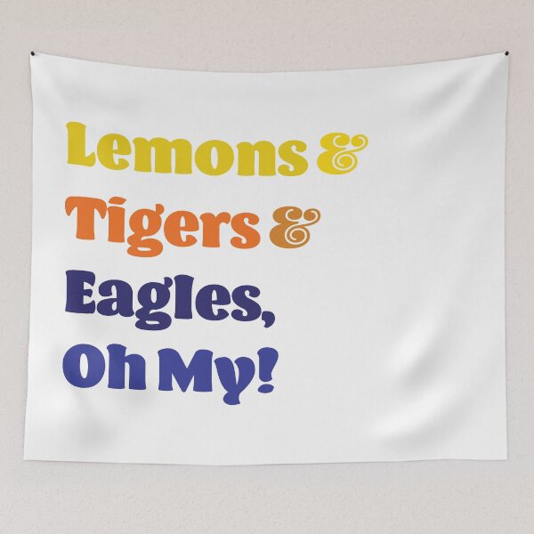 Item preview, Lemons & Tigers & Eagles designed and sold by taylorsarttable.