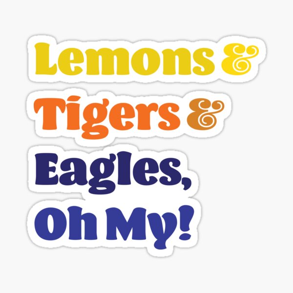 Item preview, Lemons & Tigers & Eagles designed and sold by taylorsarttable.